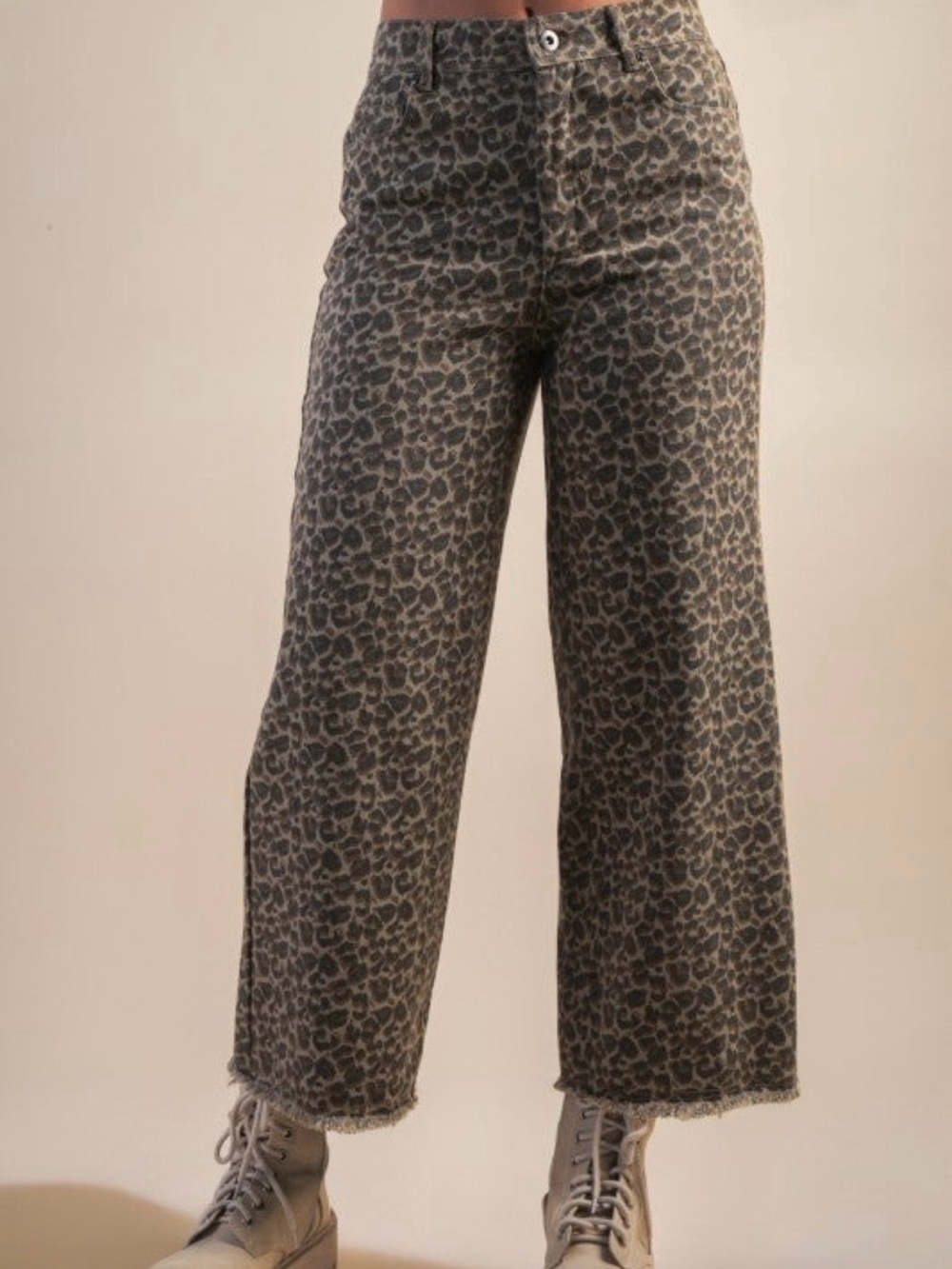 Can’t Stay Away Denim Leopard
